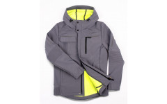Куртка мужская неутеплённая  из мембранного материала Soft Shell, цвет серый
